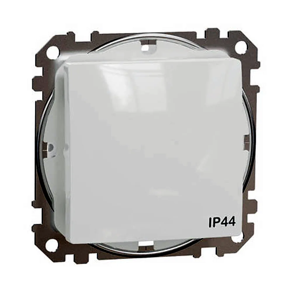 Вимикач одноклавішний Schneider Electric Sedna Design IP44 білий SDD211101