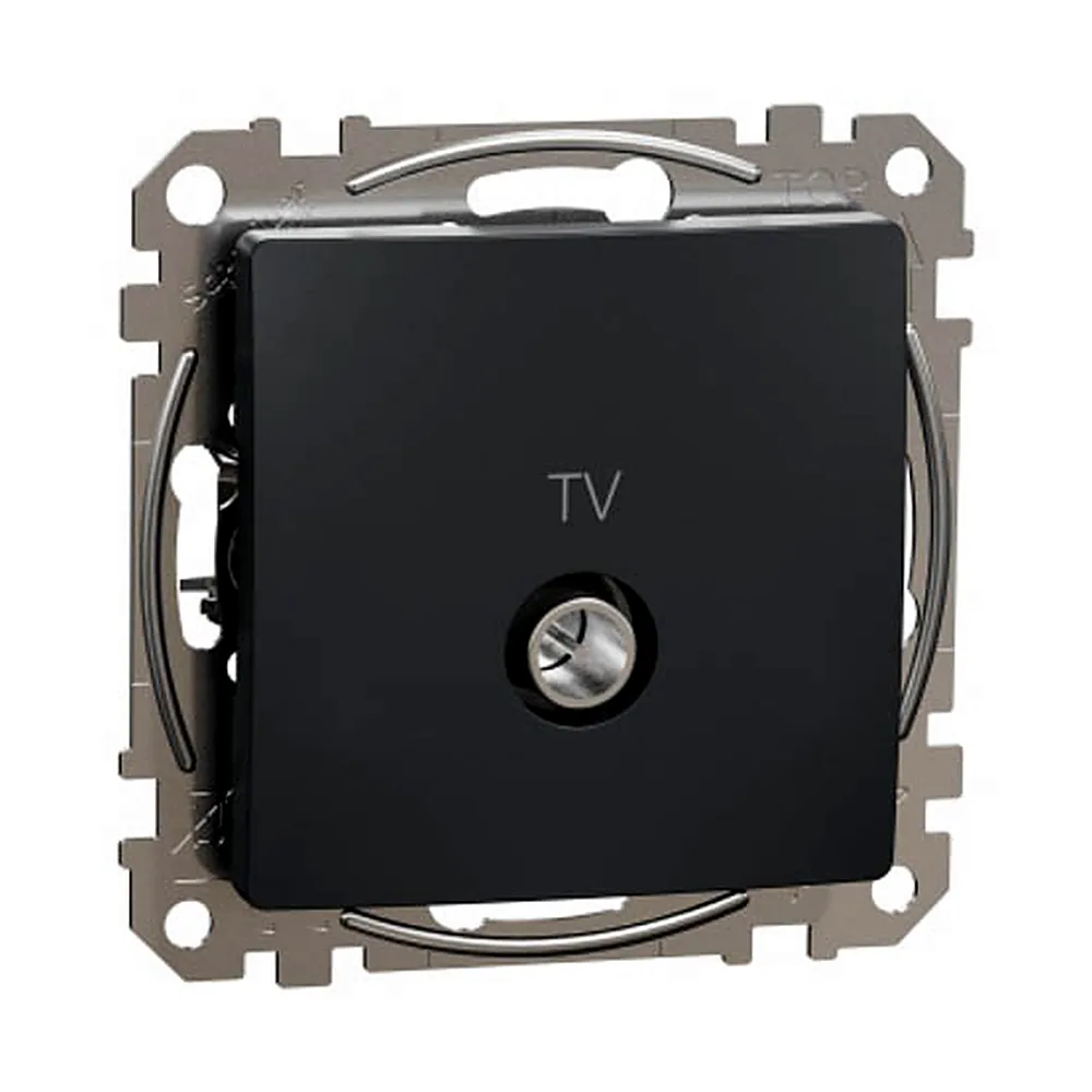 Розетка кінцева Schneider Electric Sedna Design TV 4 дБ чорний SDD114471