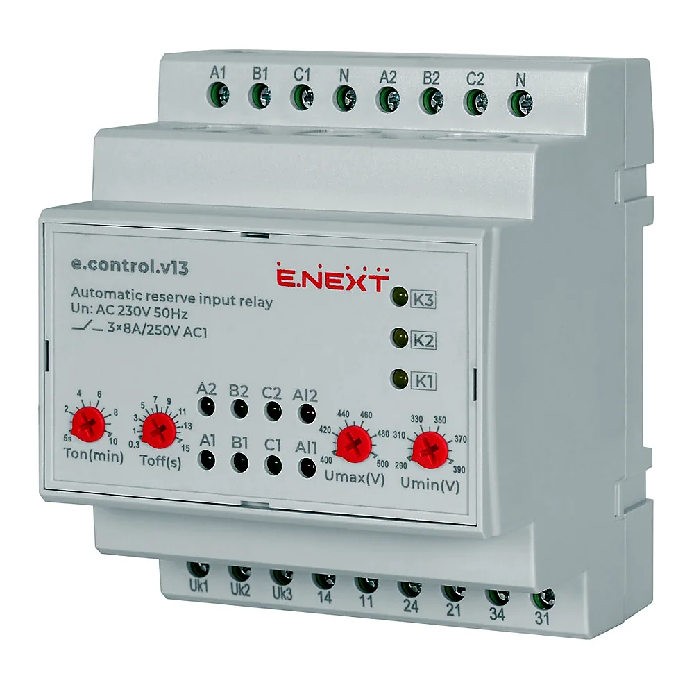 Реле автоматичного вводу резерву E.NEXT e.control.v13 p0690023