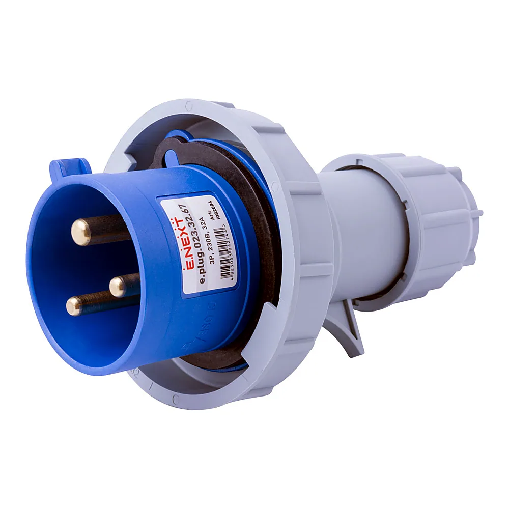 Вилка силова переносна E.NEXT e.plug.023.32.67 32A 230V 3п IP67 i082004