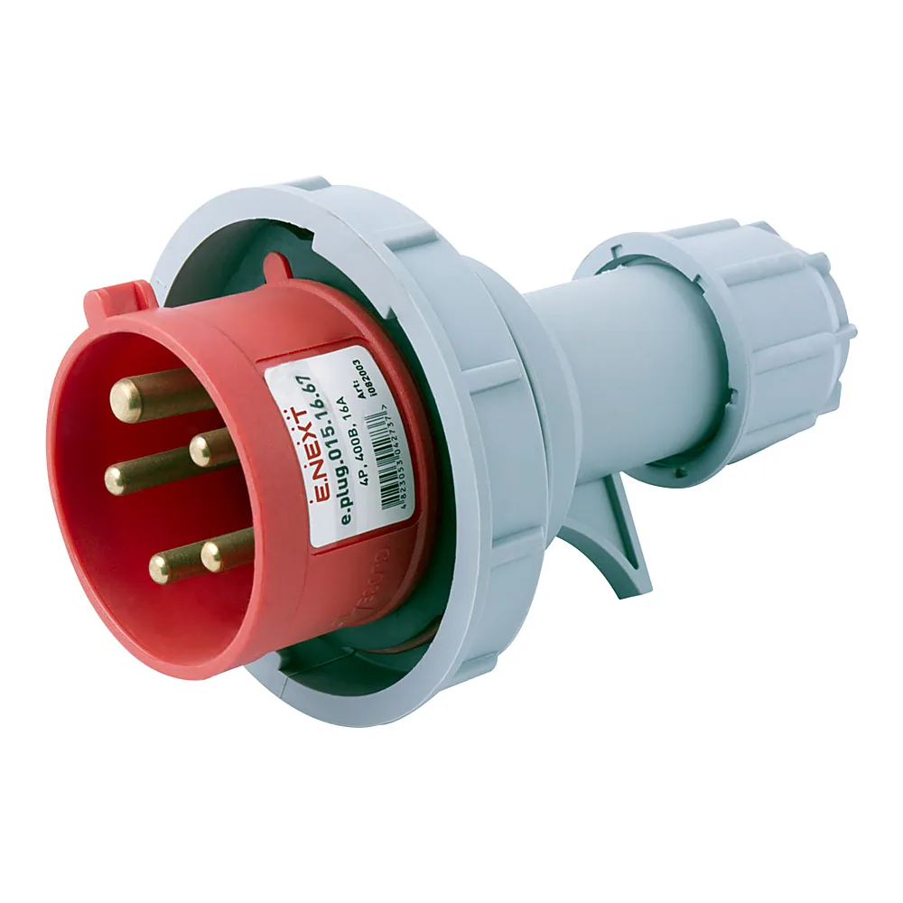 Вилка силова E.NEXT e.plug.015.16.67 16A 400V 5п IP67 i082003