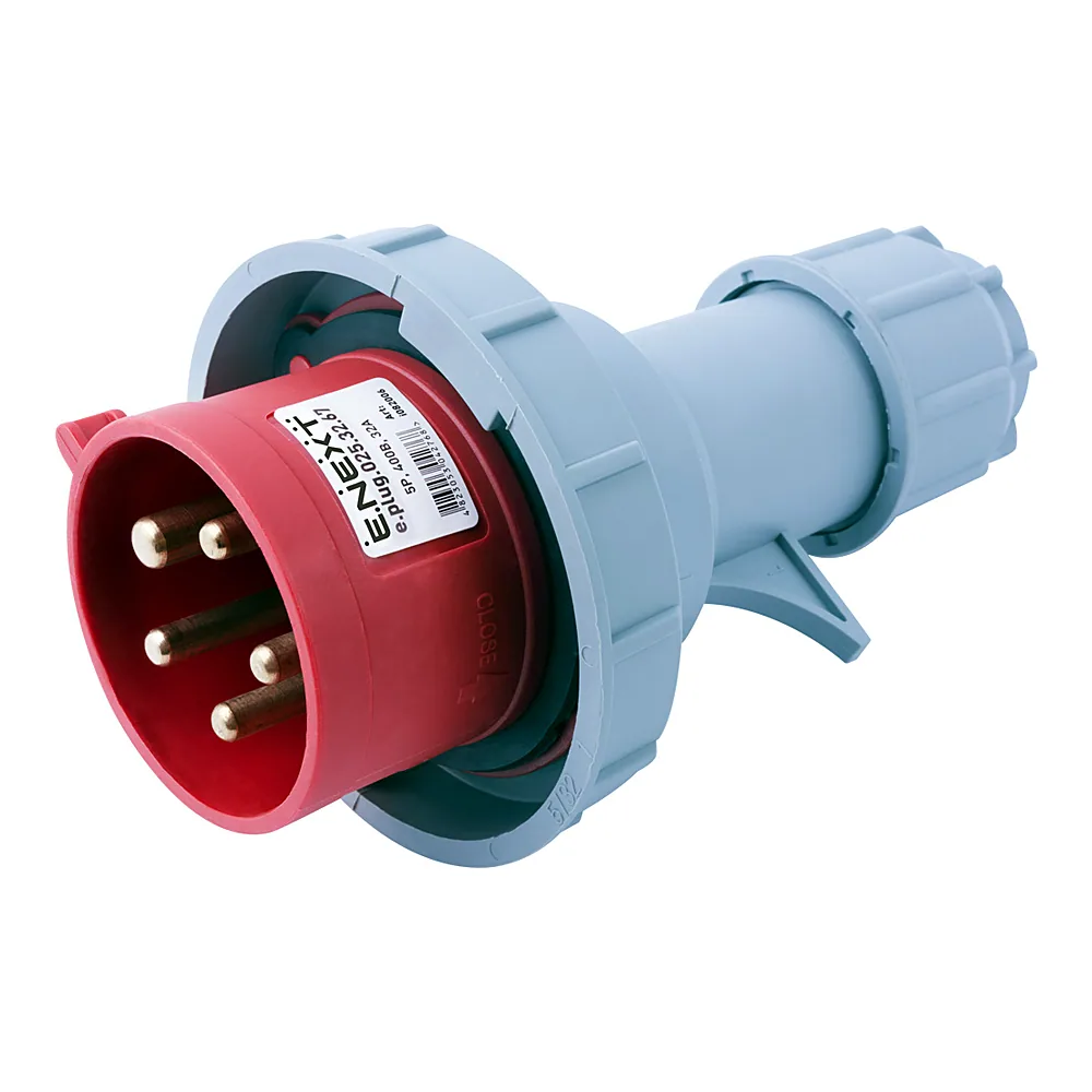 Вилка силова переносна E.NEXT e.plug.025.32.67 32A 400V 5п IP67 i082006