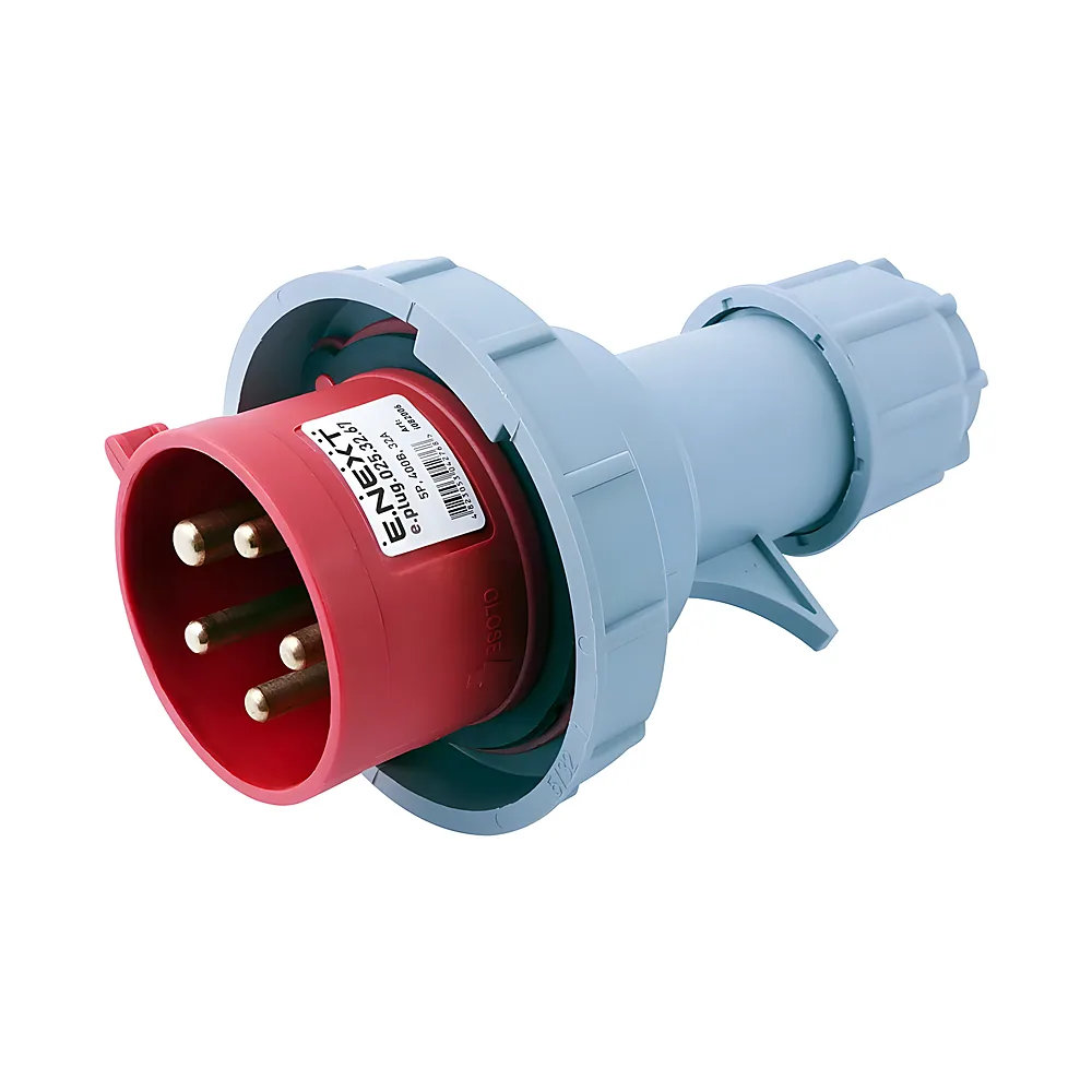 Вилка силова переносна e.plug.025.32.67 32 А 400 В 5P IP67 E.NEXT i082006