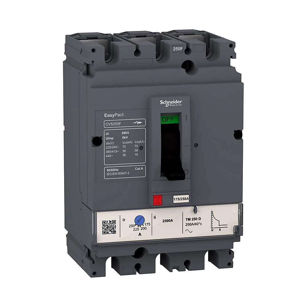 Автоматичний вимикач Schneider Electric EasyPact CVS160F TM160D 3P 160A 36kA LV516333
