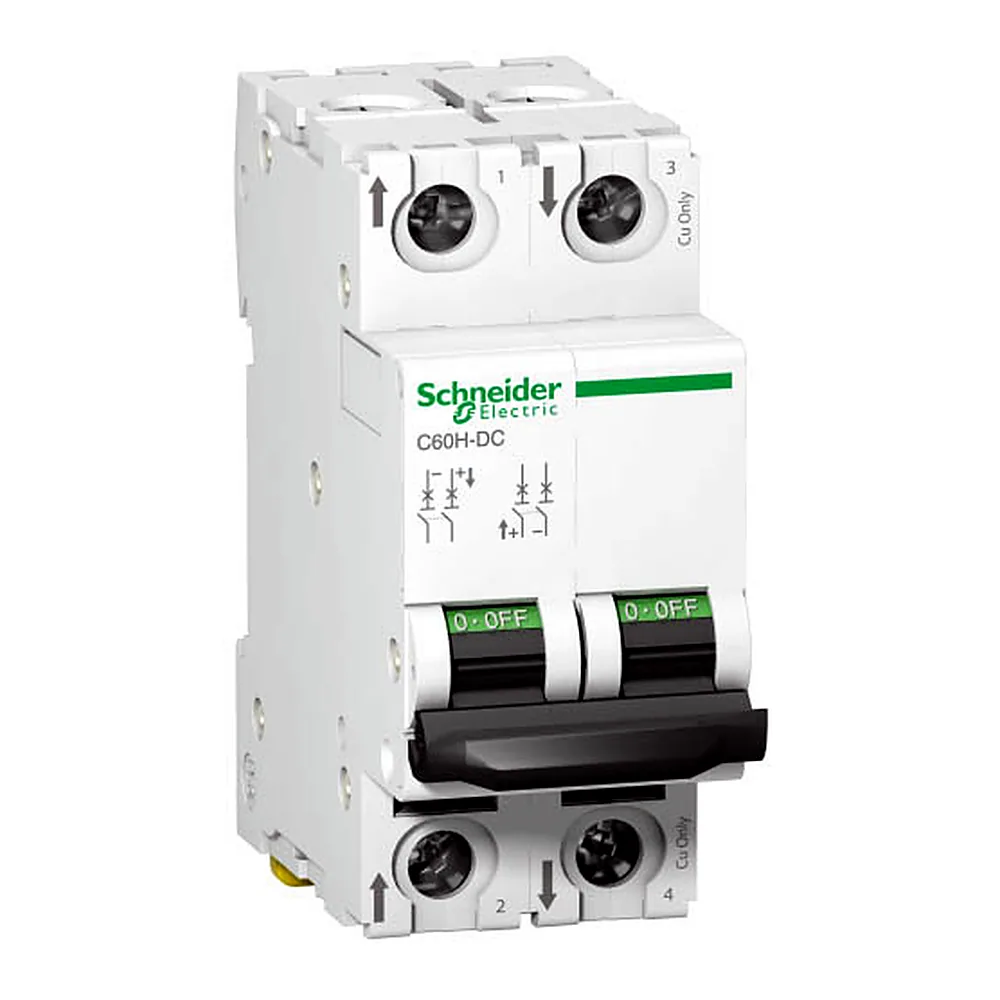 Автоматичний вимикач Schneider Electric C60H-DC 500В 2Р 32А C A9N61535