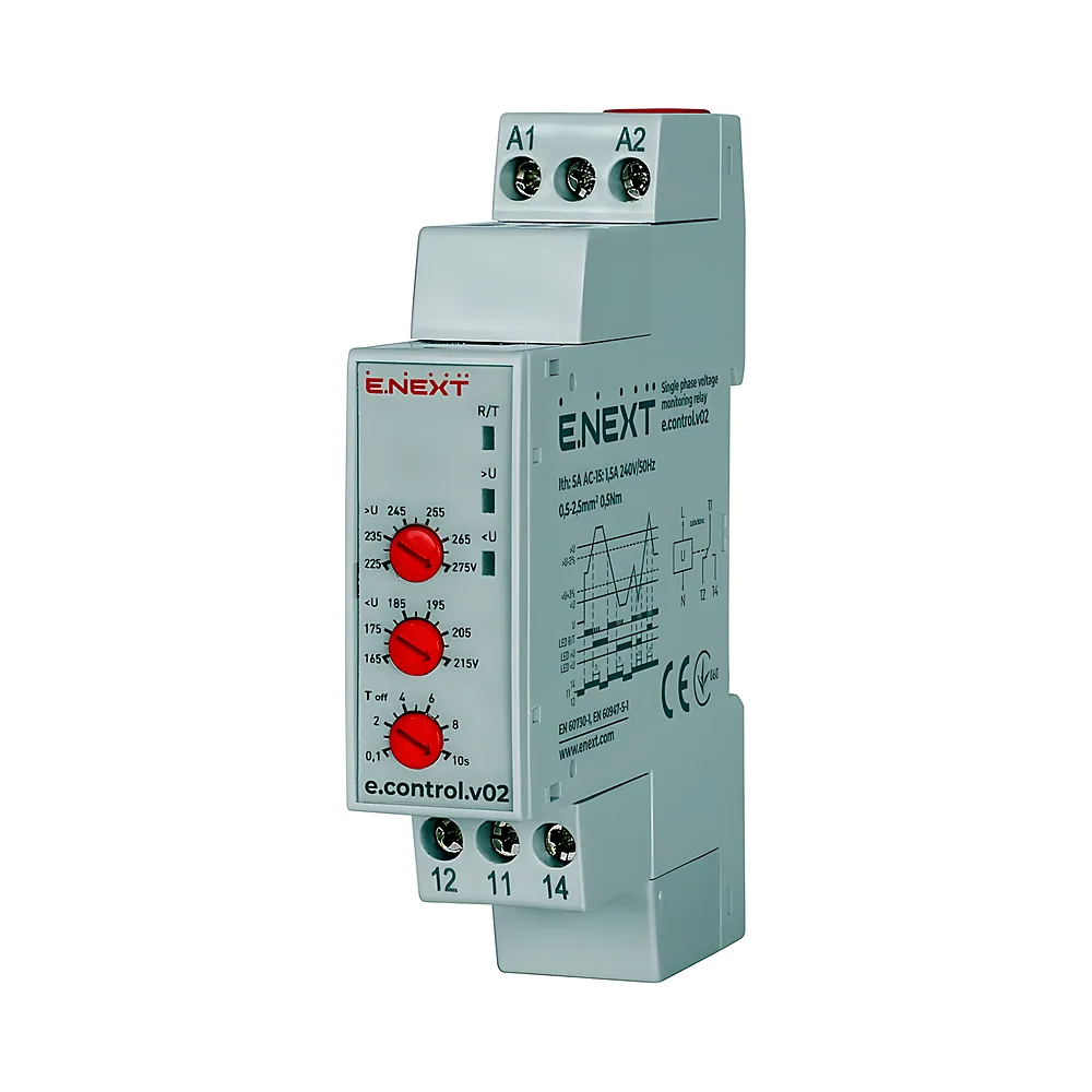 Реле напруги e.control.v02 однофазне E.NEXT p0690007