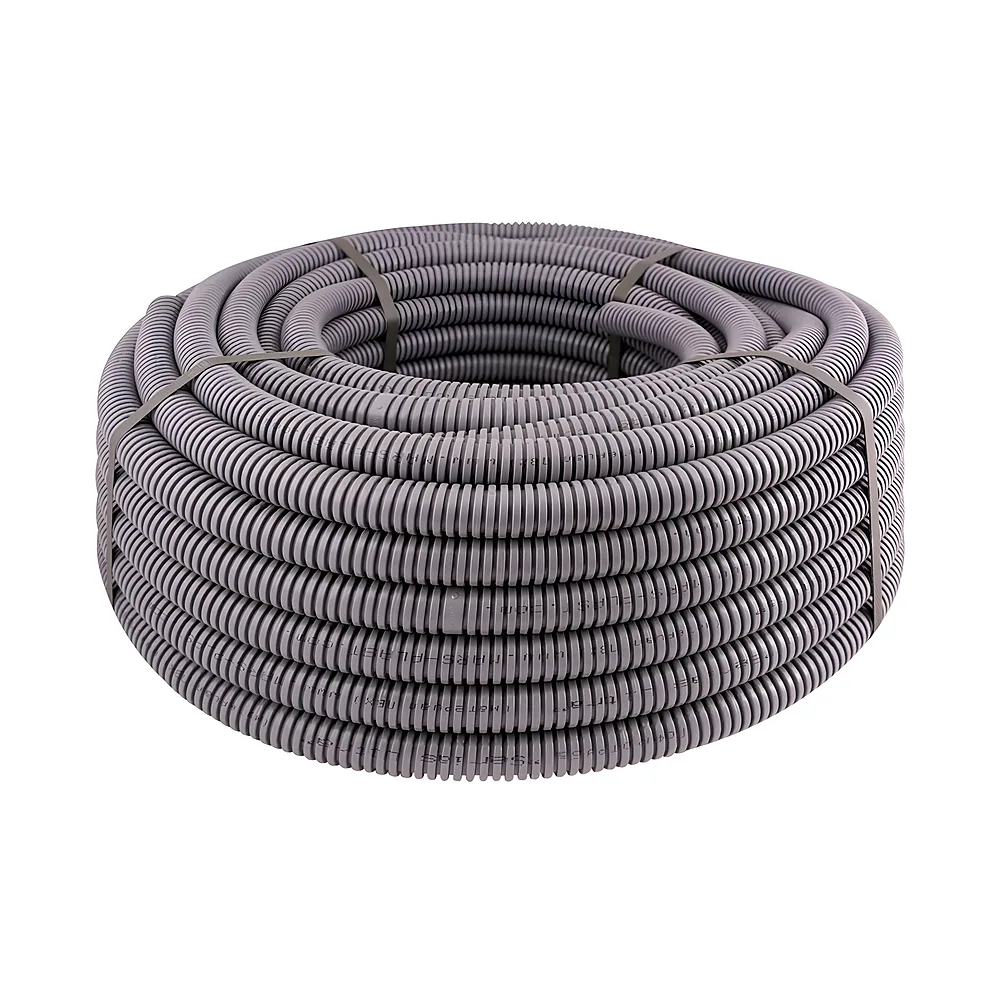 Гофрована труба важка e.g.tube.pro.19.25 750 Н сіра (50 м) E.NEXT s028068