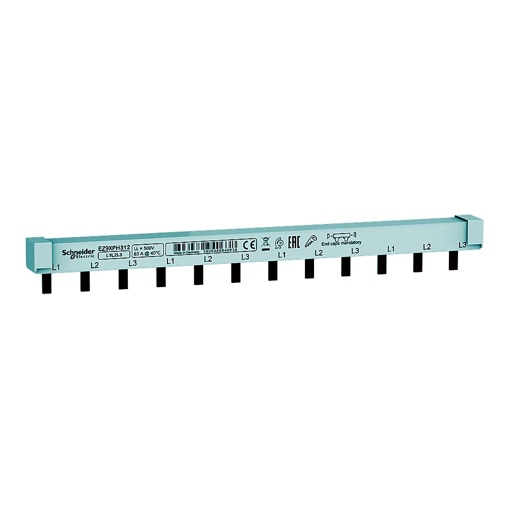 Шина гребінчаста EASY9 3P 63 А 12 модулів Schneider Electric EZ9XPH312