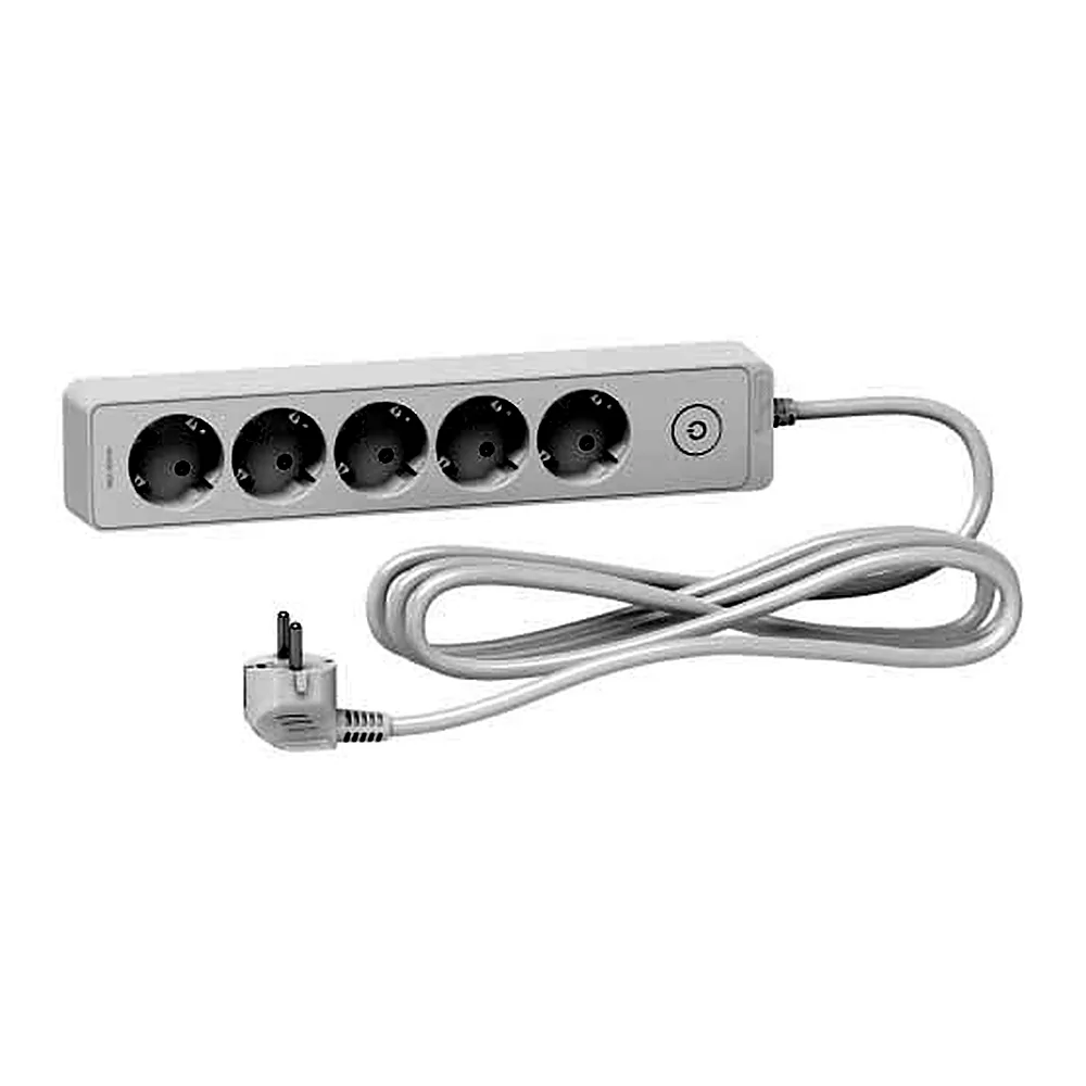 Подовжувач Schneider Electric 5P з/з 3 м білий ST9453W