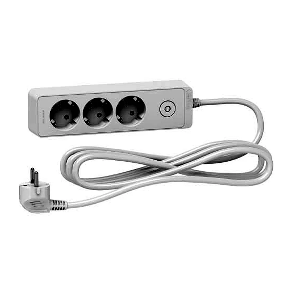 Подовжувач Schneider Electric 3 місця 2Р+PE білий 3 м ST9433W