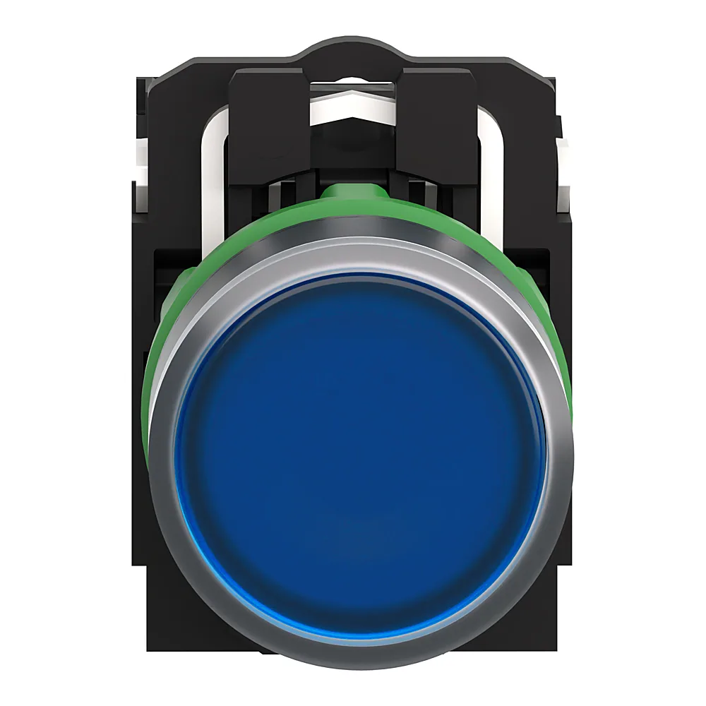 Кнопка синя 24 В з підсвіткою Schneider Electric XB5AW36B5