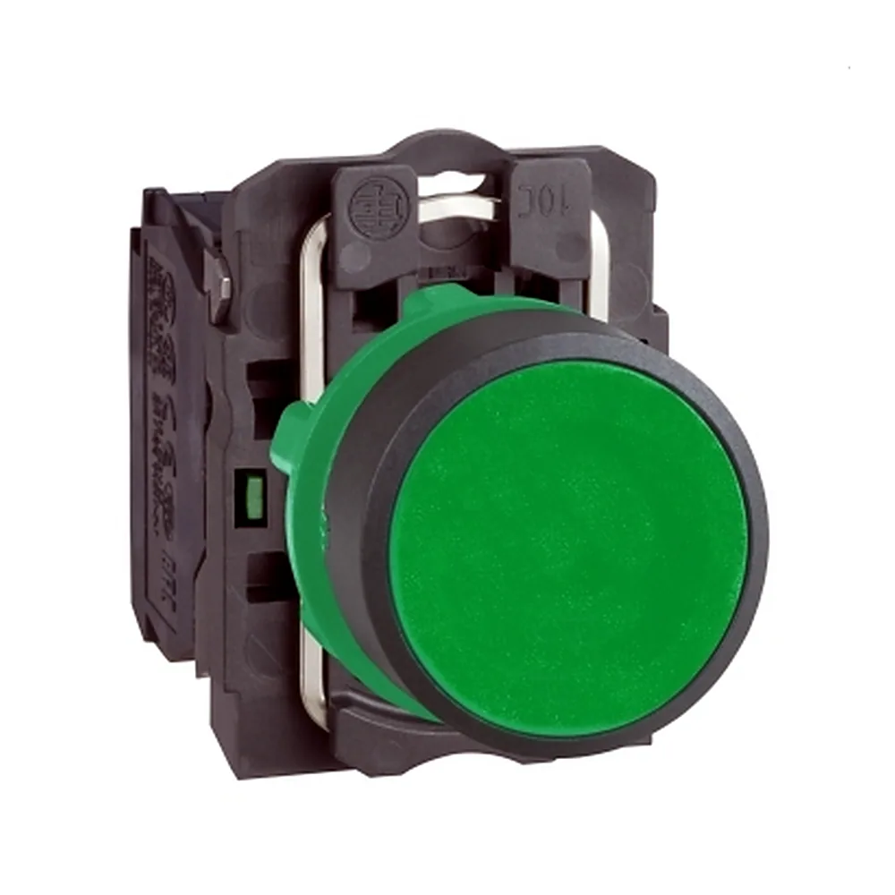 Кнопка керування Schneider Electric Harmony XB5 XB5AA31 22мм з поверненням 1НЗ зелена XB5AA31
