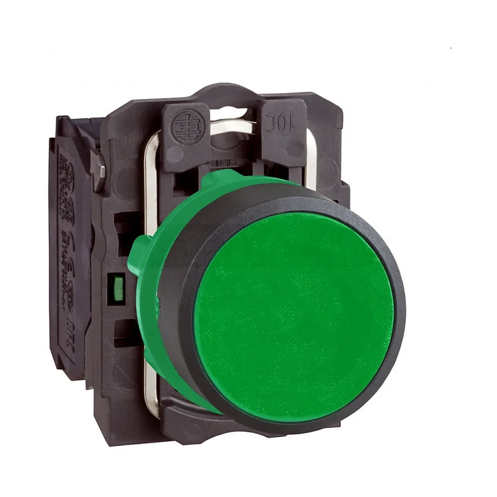 Кнопка керування Schneider Electric Harmony XB5 XB5AA31 22мм з поверненням 1НЗ зелена XB5AA31