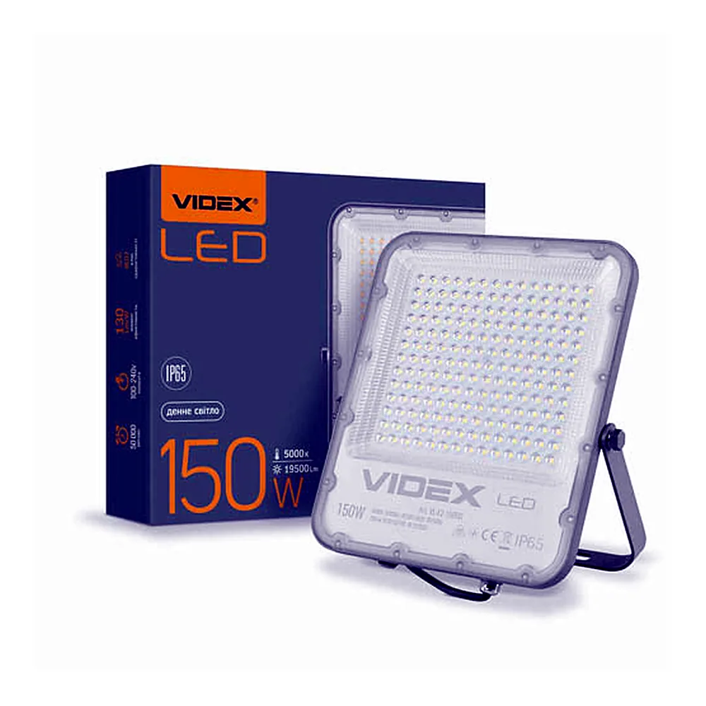 LED-прожектор Videx PREMIUM 150W 5000K 220V Gray VL-F2-1505G