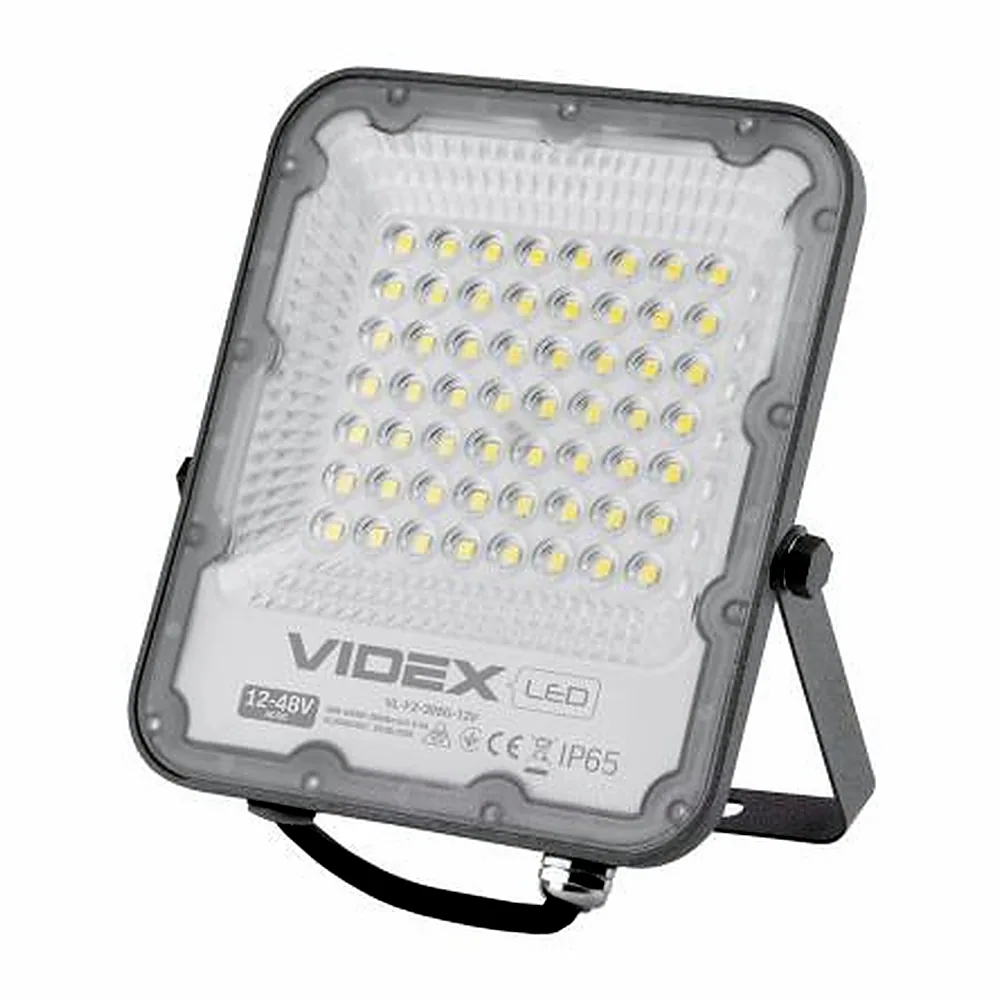 Прожектор світлодіодний PREMIUM 30 Вт 5000 K 12-48 В сірий чорний Videx VL-F2-305G-12V