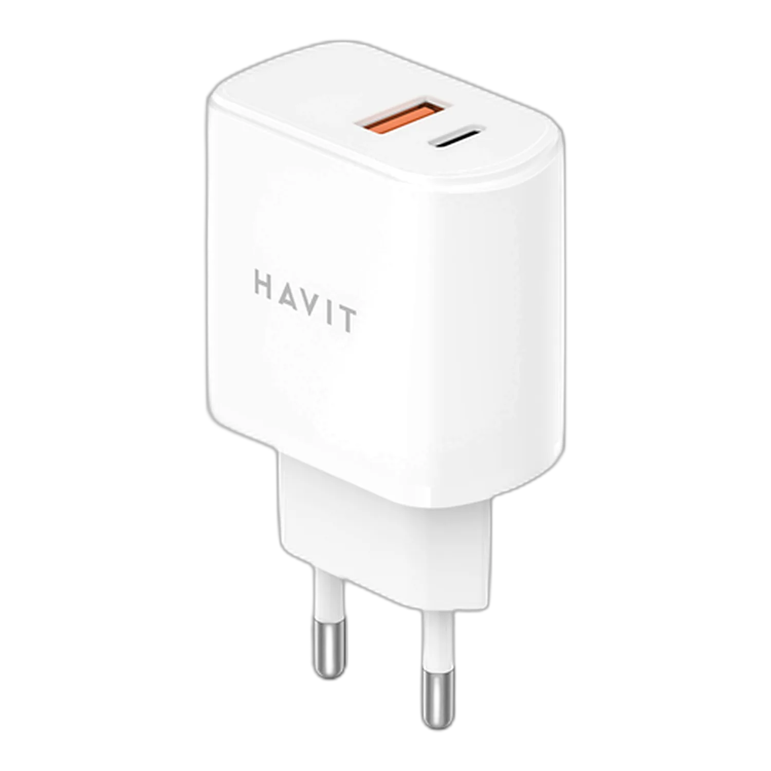 Зарядний пристрій Videx HAVIT UCP019 20W USB-A USB-C білий HV-UCP019-WH