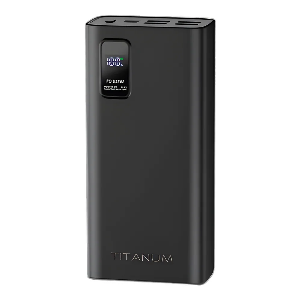 Повербанк 728S 30000 мА·год 22,5 Вт чорний TITANUM TPB-728S-B