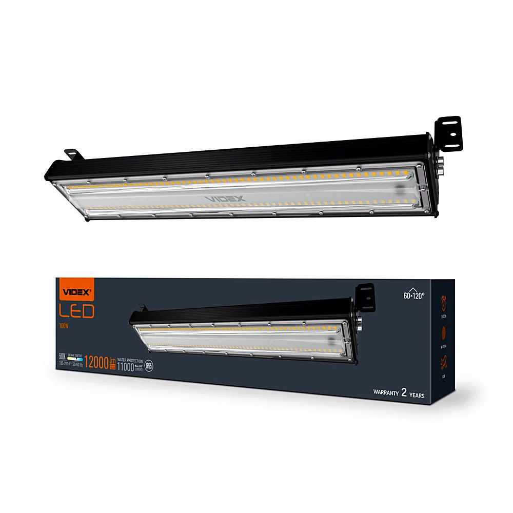 LED світильник висотний лінійний VIDEX HB022 100W 5000K 220V