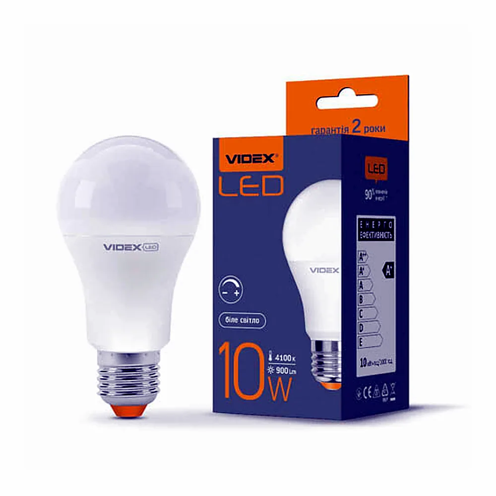 Світлодіодна лампа Videx A60eD 10W E27 4100K VL-A60eD-10274