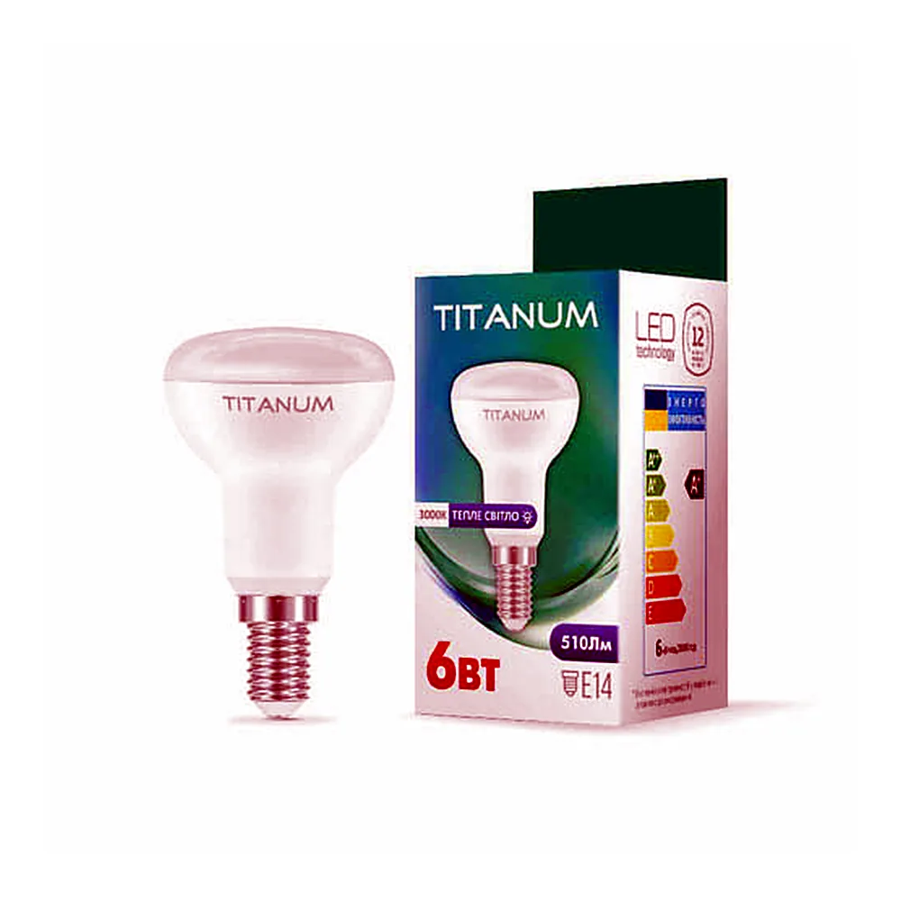 LED лампа Videx TITANUM R50 6W E14 3000K TLR5006143