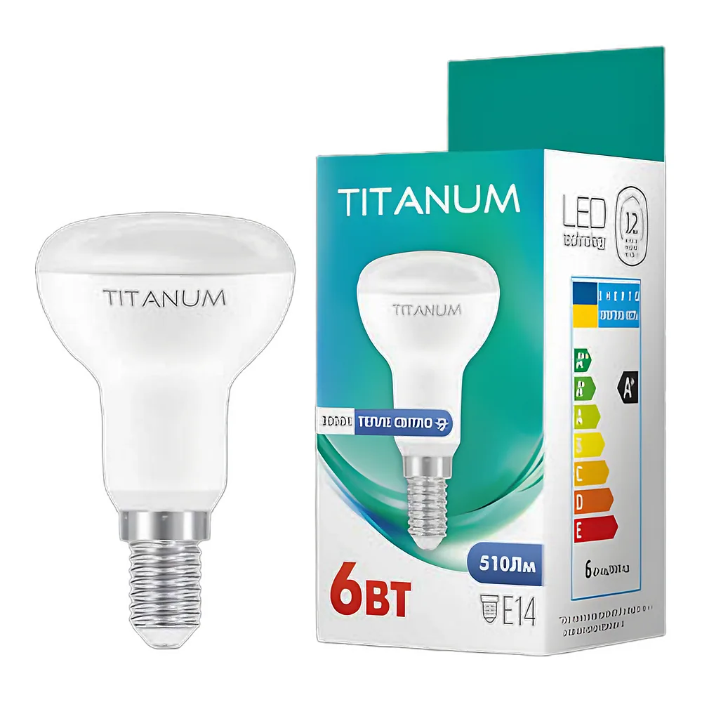 Світлодіодна лампа R50 6 Вт E14 3000 K TITANUM TLR5006143