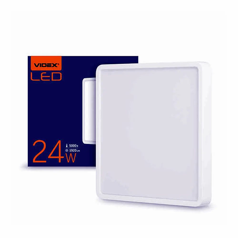 Світильник Videx VL-DLSS-245 накладний квадратний 24W 5000K VL-DLSS-245
