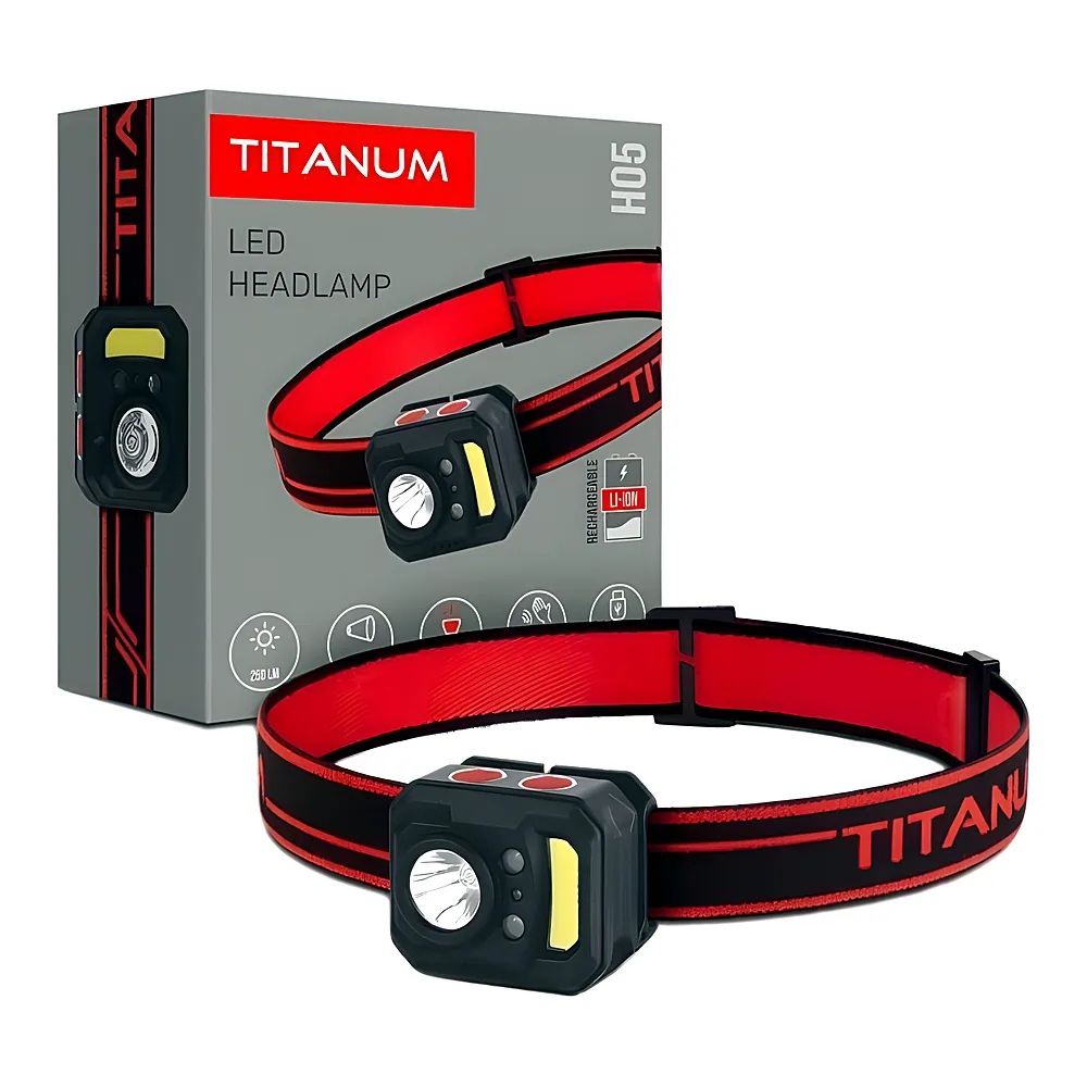 Налобний ліхтар TITANUM TLF-H05 250Lm 6500K TLF-H05
