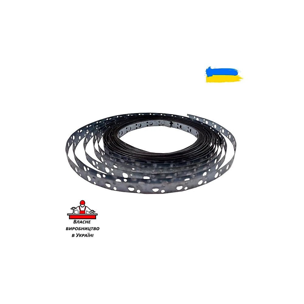 Стрічка монтажна перфорована TECHNO SYSTEM СМП20x0,80 25 м TNSy5504222