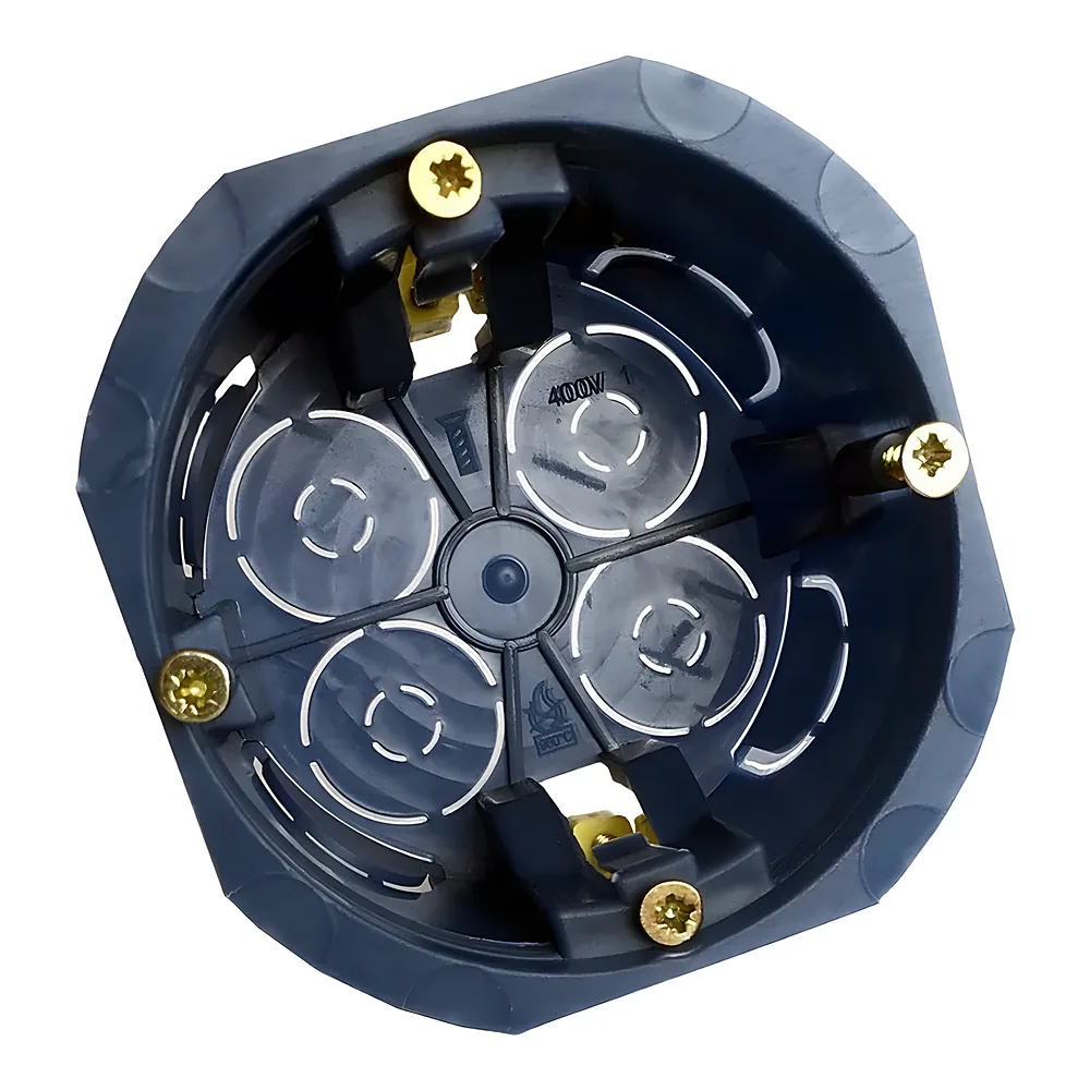 Монтажна коробка D65/68 для гіпсокартону пластикові лапки TECHNO SYSTEM TNSy5000937