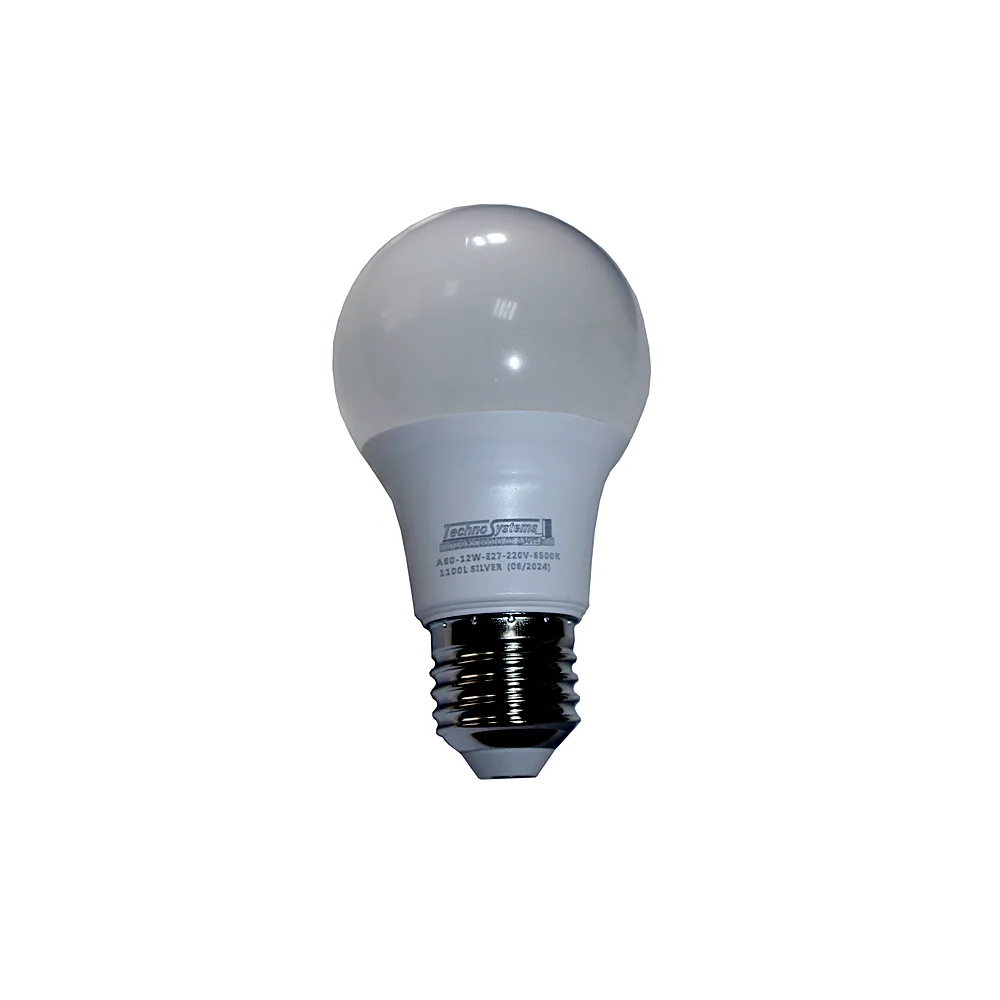 Лампа світлодіодна LED Bulb-A60-12W-E27-220V-6500K-1100L SILVER