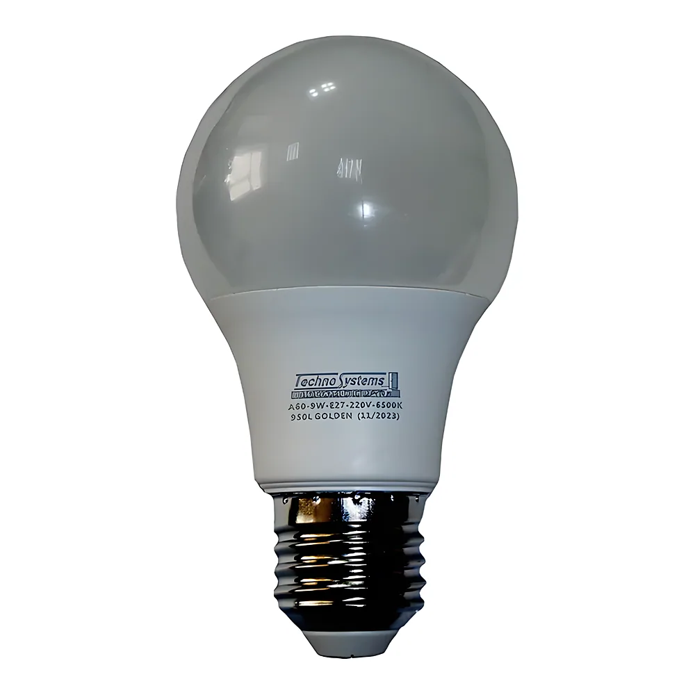 Світлодіодна лампа Bulb A60 9 Вт E27 6500 K (100 шт) TECHNO SYSTEM TNSy5000254