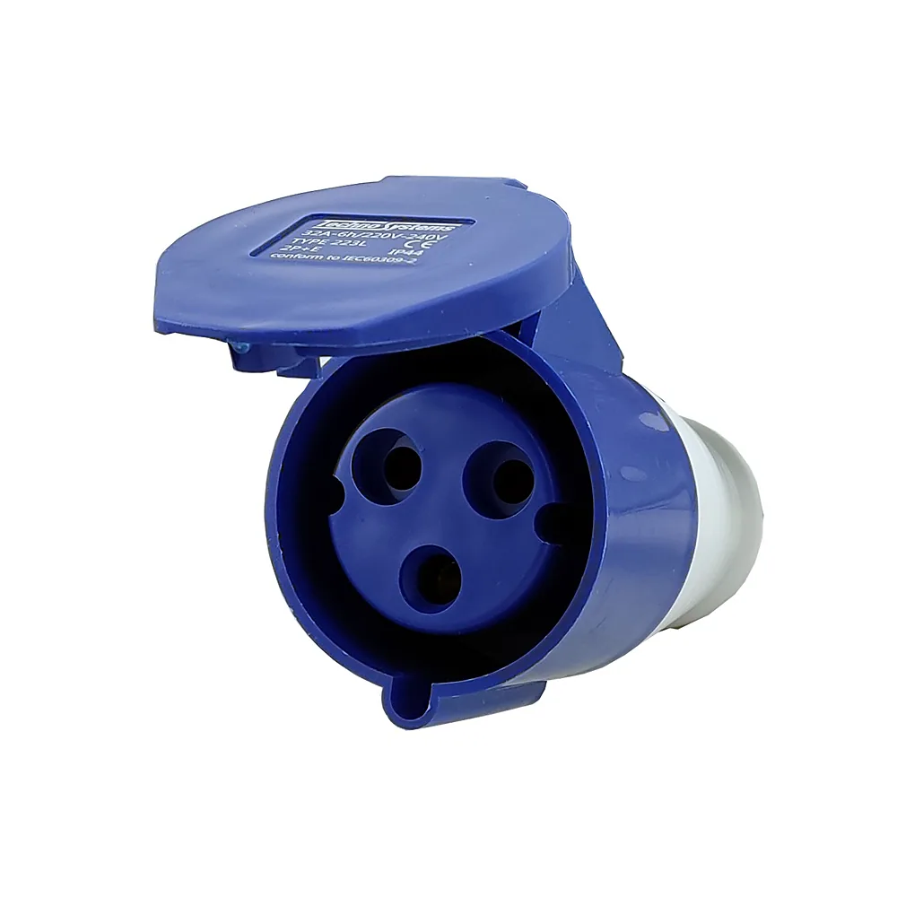 Розетка 223 переносна 2Р+PЕ 32А 220В IP44, TECHNO SYSTEM