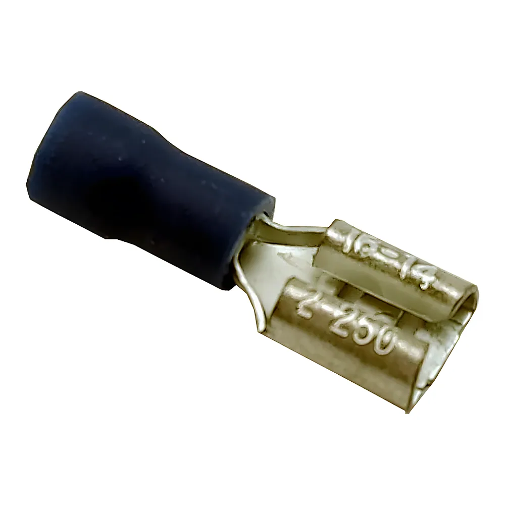 Конектор плаский ізольований FDD2-250 1,5-2,5/6,3-0,8 мм² синій (100 шт) TECHNO SYSTEM TNSy5500561