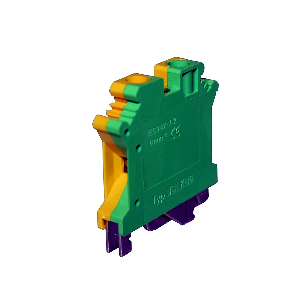 Клема TECHNO SYSTEM КНГз-UK-USLKG-6 37А 0,2-6 мм2 жовто-зелена TNSy5505501