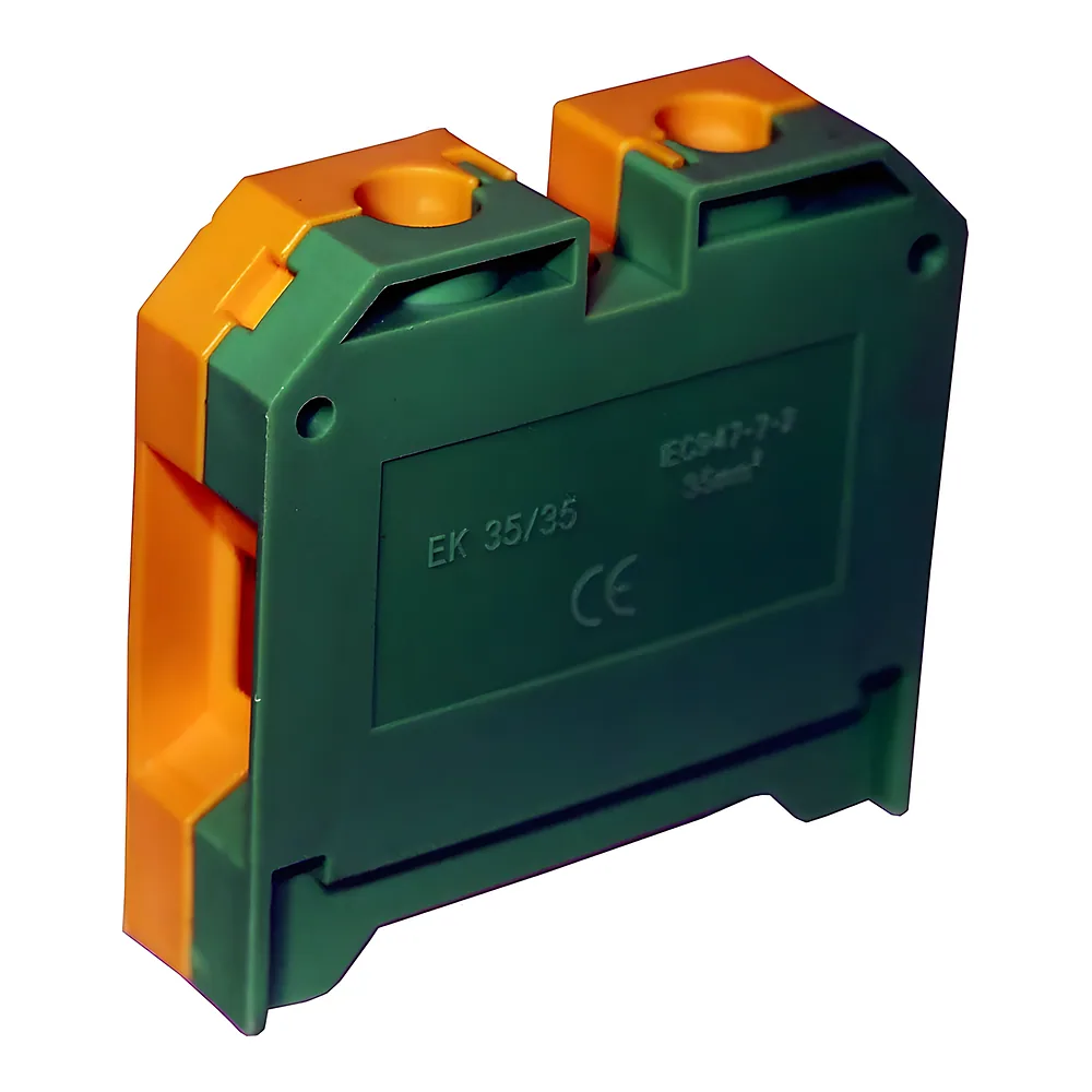 Клема КНГз-SAK-35EK 125 А 6-35 мм² жовто-зелена набірна TECHNO SYSTEM TNSy5505480