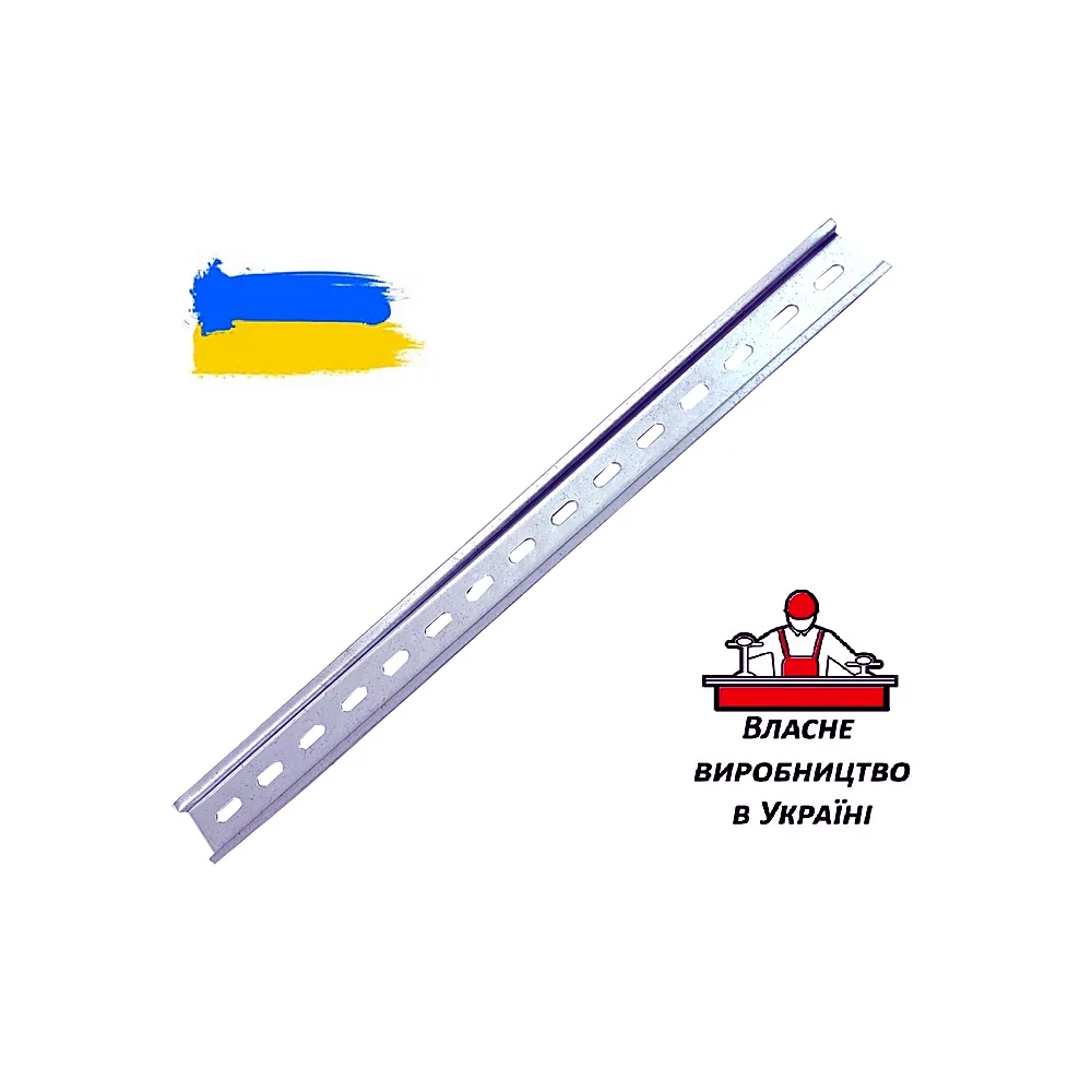 DIN-рейка TECHNO SYSTEM 200 см оцинкована 0,8 мм TNSy5503780