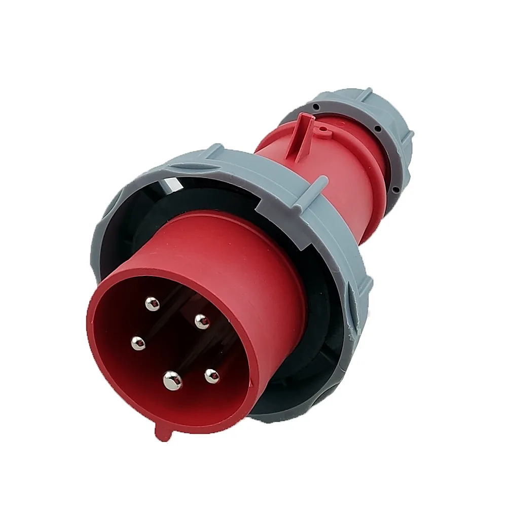 Вилка 0252 PRO 3Р+PЕ+N 32А 380В IP67, TECHNO SYSTEM