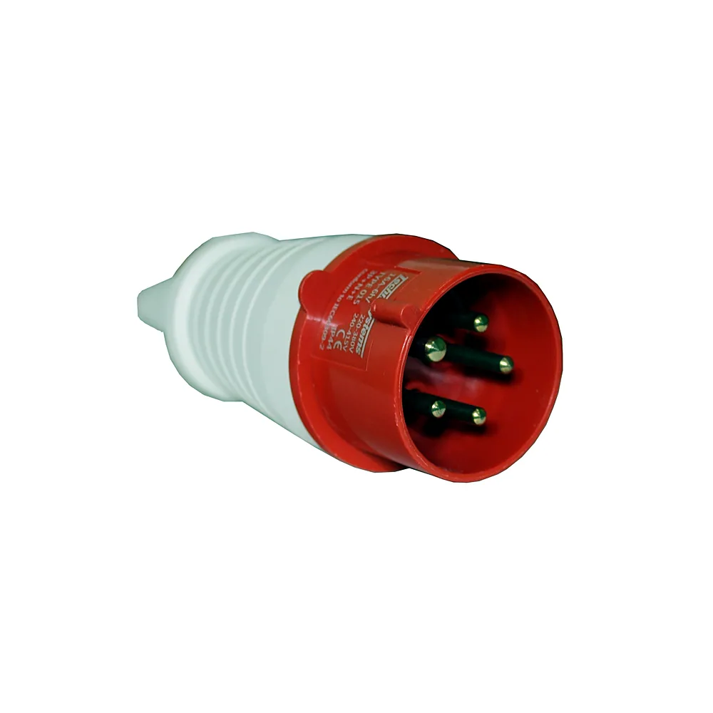 Вилка TECHNO SYSTEM 015 3P+PE+N 16A 380V IP44 TNSy5500434