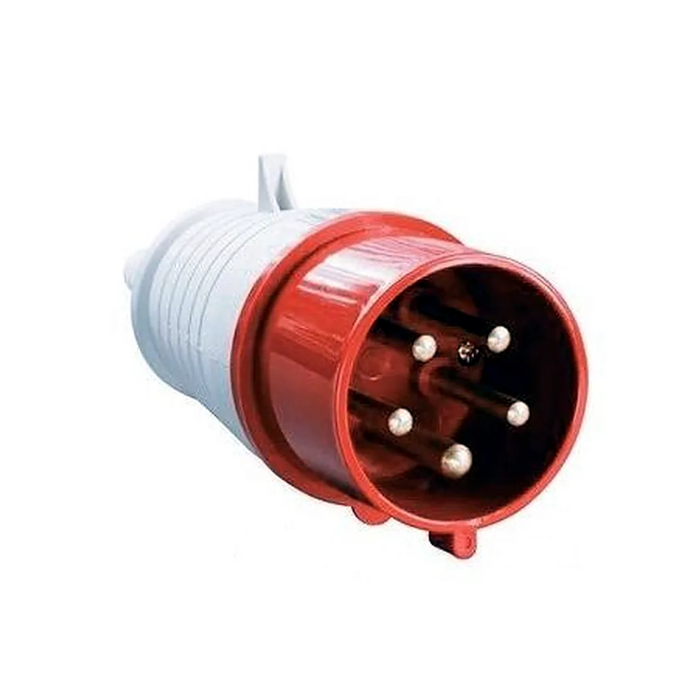 Вилка 015 3P+PE+N 16 А 380 В IP44 TECHNO SYSTEM TNSy5500434