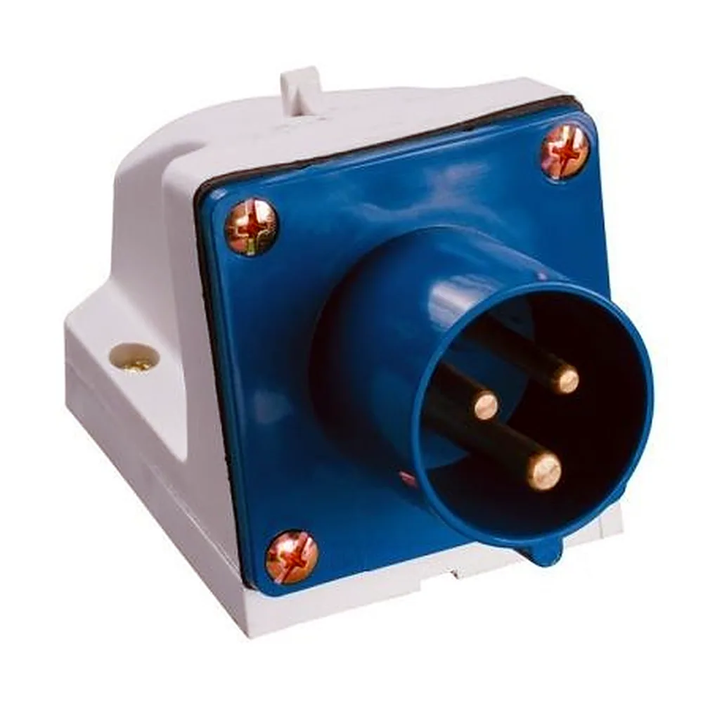 Вилка стаціонарна 513 2P+PE 16 А 220 В IP44 TECHNO SYSTEM TNSy5500442