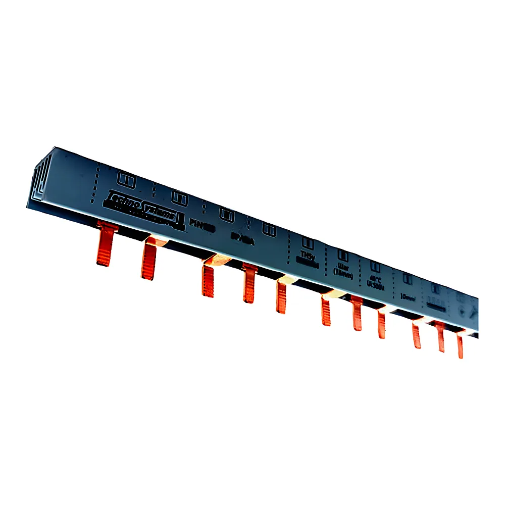 Шина з'єднувальна PIN103 3P 80/100 А 15 мм² 54 модулі 1 м штир TECHNO SYSTEM TNSy5502965
