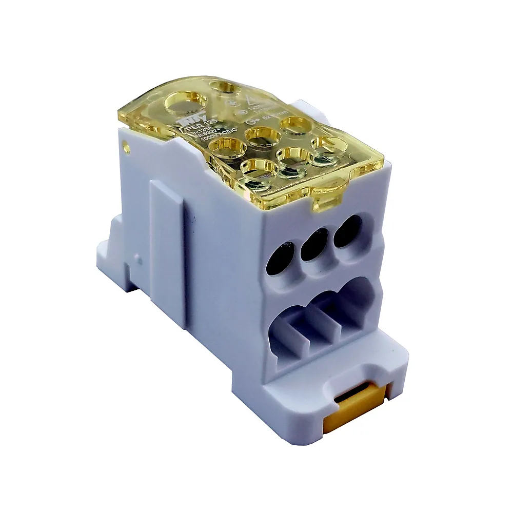 Блок розподільчий РБД125A жовтий TECHNO SYSTEM TNSy5504701