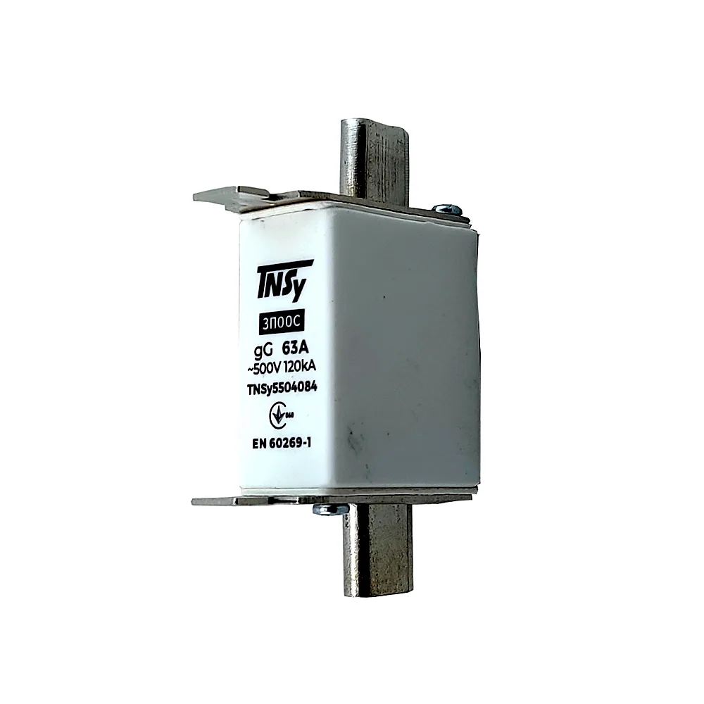 Запобіжник плавкий ЗП00C габарит 00С 63 А TECHNO SYSTEM TNSy5504084