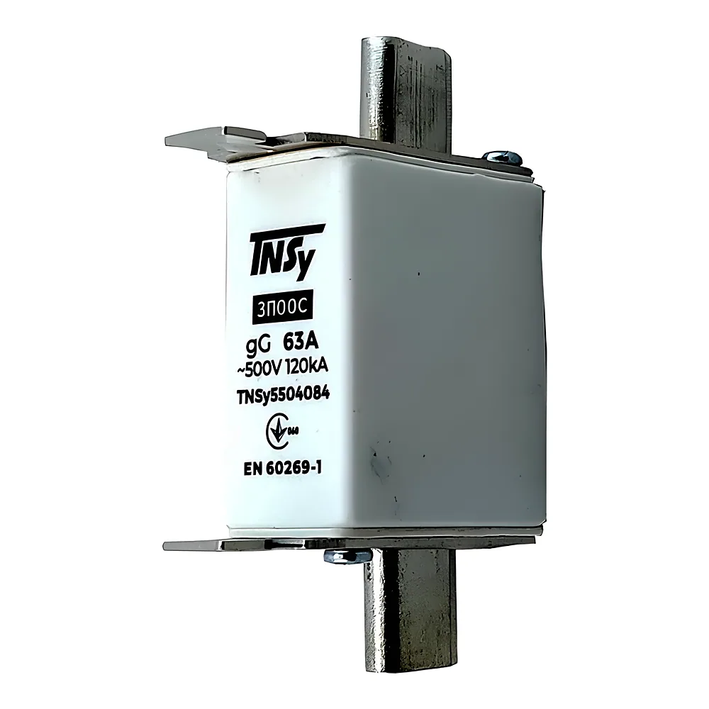 Запобіжник плавкий ЗП00C габарит 00С 63 А TECHNO SYSTEM TNSy5504084
