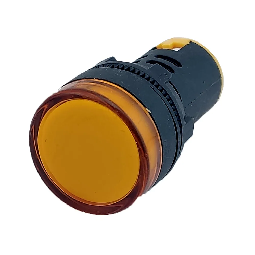 Лампа AD22DS D22 мм 230 В AC жовта TECHNO SYSTEM TNSy5500233