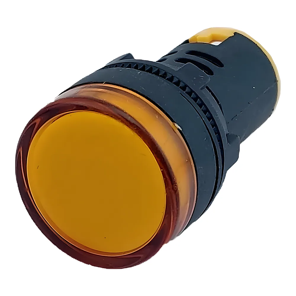 Лампа AD22DS D22 мм 230 В AC жовта TECHNO SYSTEM TNSy5500233
