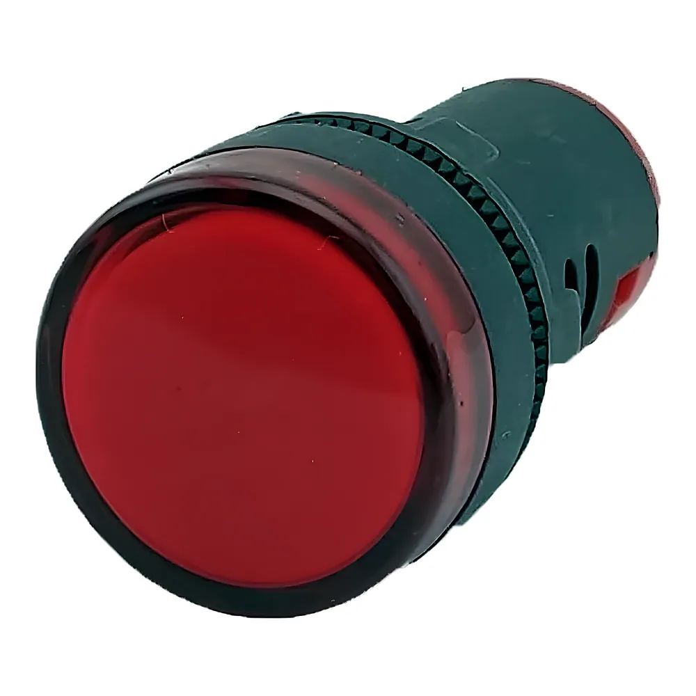 Лампа AD22DS D22 мм 230 В AC червона TECHNO SYSTEM TNSy5500237