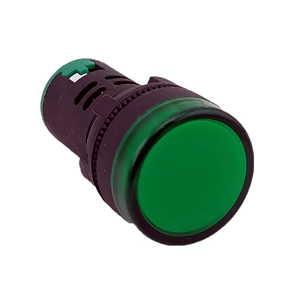 Лампа AD22DS d22mm 230В AC зелений