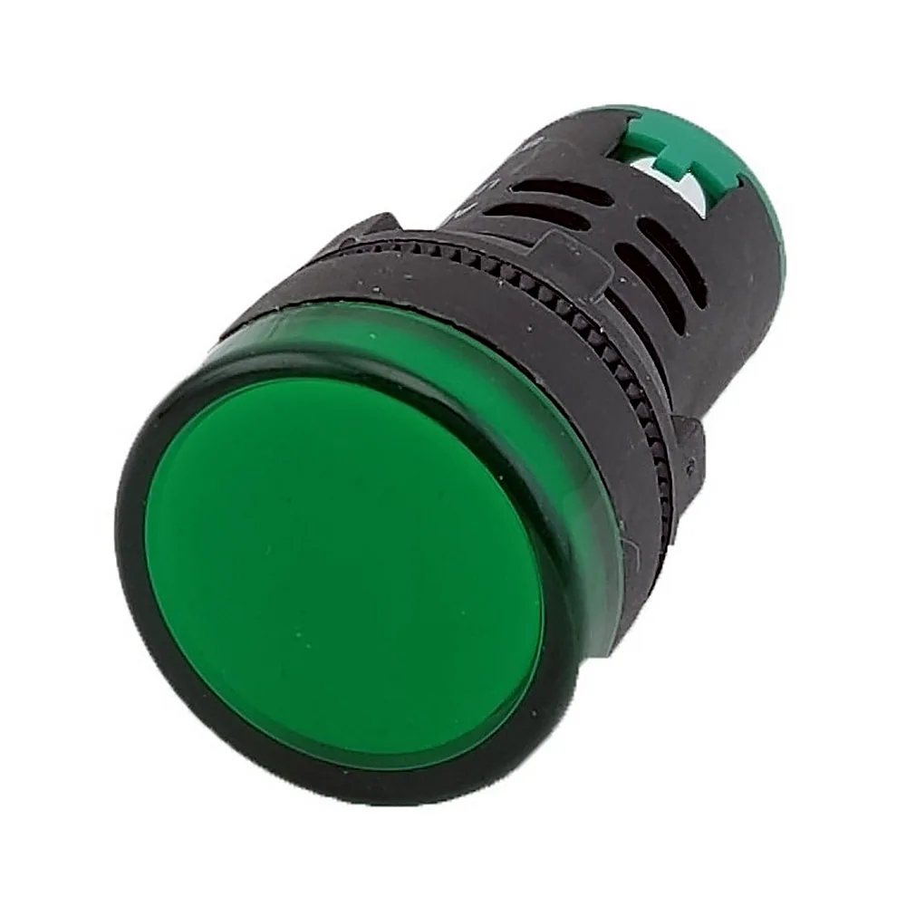 Лампа AD22DS D22 мм 230 В AC зелена TECHNO SYSTEM TNSy5500235
