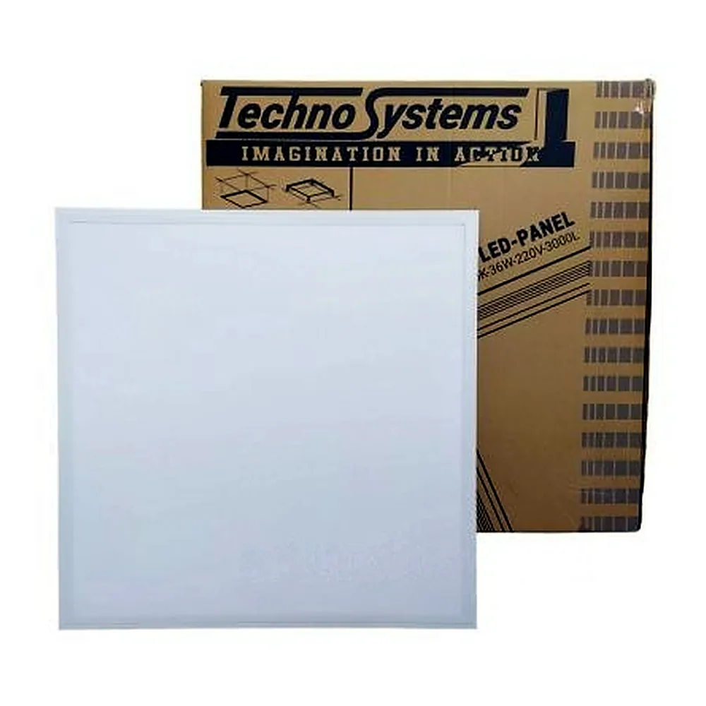 Світильник LED-панель 595х595 мм 36 Вт 4000 K 220 В 3000 лм алюміній TECHNO SYSTEM TNSy5000243